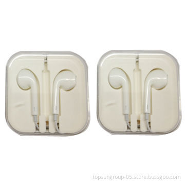 Wired earphones with remote and mic, ideal for iPhone 5/4G/3G, iPad, iPod and More
